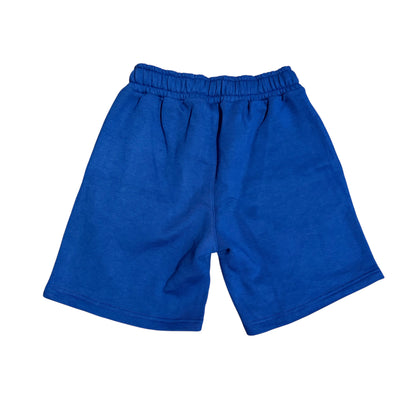 Blue "Riches" Rhinestone Shorts